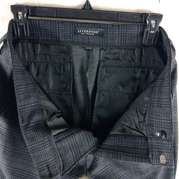 Liverpool Los Angeles Womens Size S Charcoal Plaid/Check 2pc Suit 32x32 FF - Picture 16 of 16